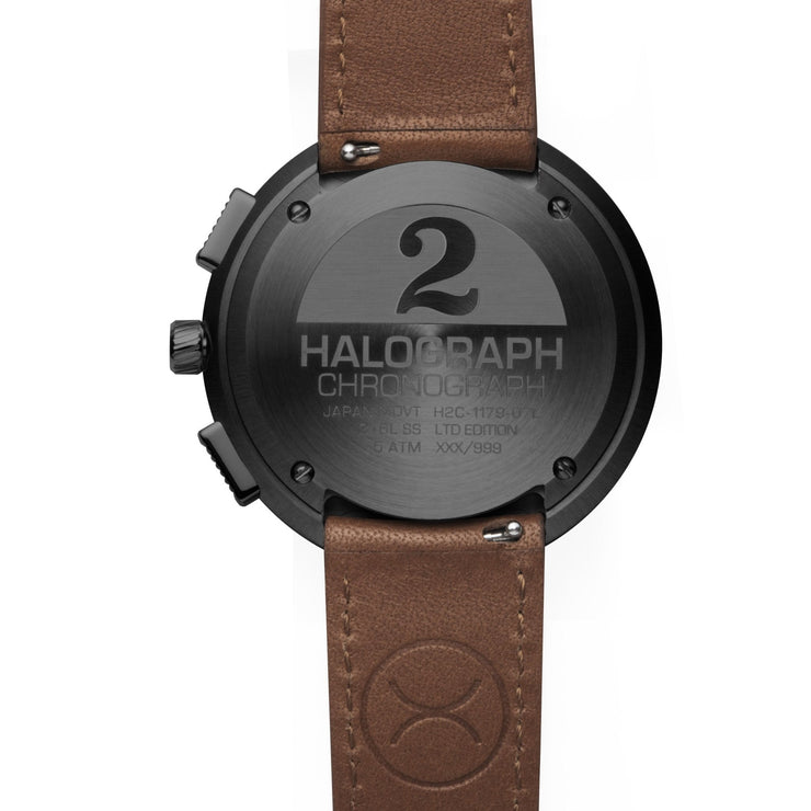 Xeric Halograph II Chrono Gunmetal Brown - Watches.com - H2C - 2222 - 13L