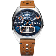 Xeric Halograph III Automatic Blue Tan - Watches.com - HL3 - 1171 - 12L