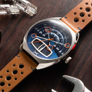 Xeric Halograph III Automatic Blue Tan - Watches.com - HL3 - 1171 - 12L