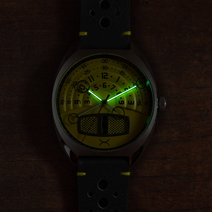 Xeric Halograph III Automatic Caution Yellow - Watches.com - HL3 - 1193 - 11L