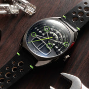 Xeric Halograph III Automatic Gunmetal Lime - Watches.com - HL3 - 2239 - 03L