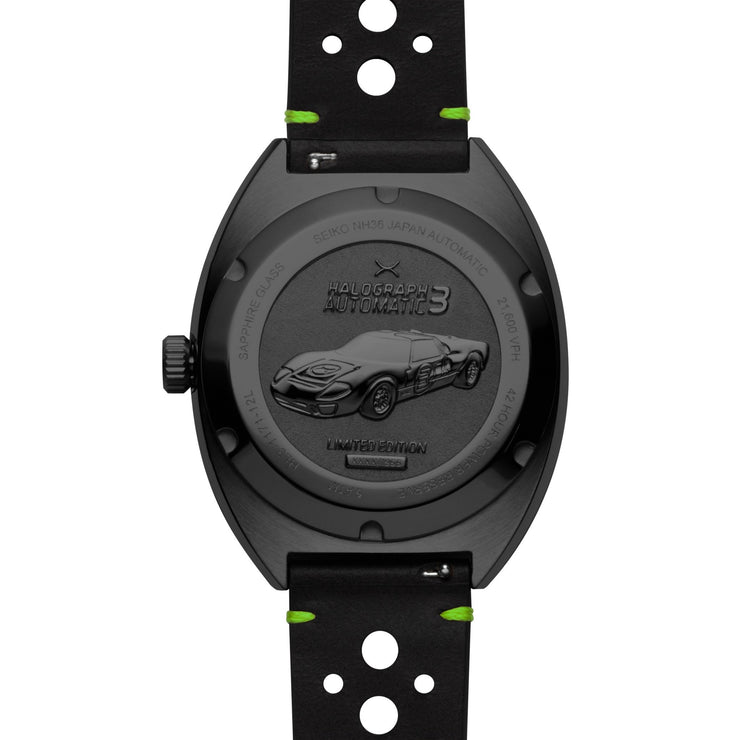 Xeric Halograph III Automatic Gunmetal Lime - Watches.com - HL3 - 2239 - 03L