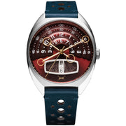 Xeric Halograph III Automatic Oxblood Blue - Watches.com - HL3 - 1185 - 07L