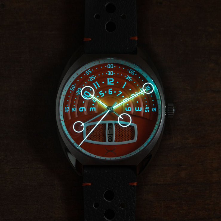 Xeric Halograph III Automatic Racing Orange - Watches.com - HL3 - 1190 - 11L