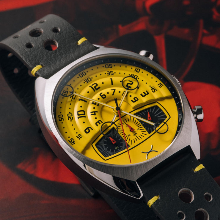 Xeric Halograph III Chrono Caution Yellow - Watches.com - HC3 - 1193 - 11L