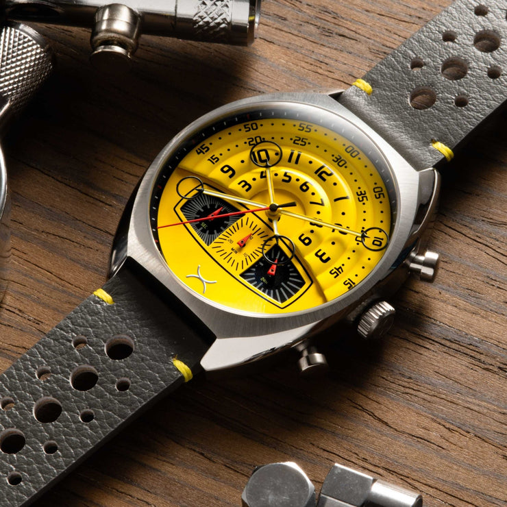 Xeric Halograph III Chrono Caution Yellow - Watches.com - HC3 - 1193 - 11L