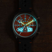 Xeric Halograph III Chrono Racing Orange - Watches.com - HC3 - 1190 - 11L