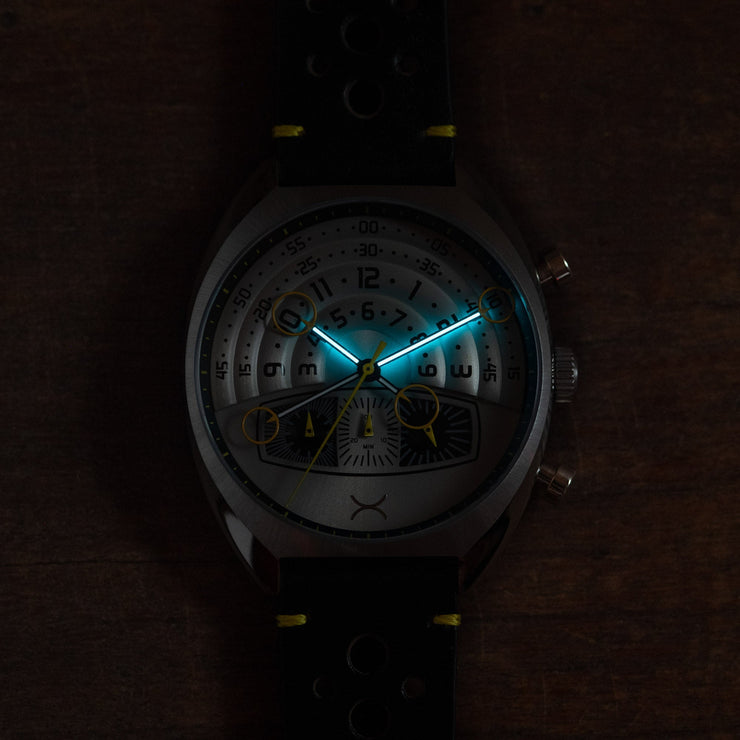 Xeric Halograph III Chrono Steel Black - Watches.com - HC3 - 1113 - 03L