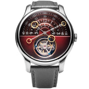 Xeric Halograph Tourbillon Collector's Edition Oxblood - Watches.com - HGT - 1188 - 11L