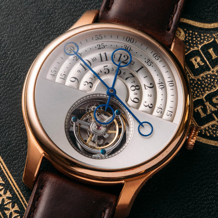 Xeric Halograph Tourbillon Collector's Edition Rose Gold Silver - Watches.com - HGT - 4411 - 13L