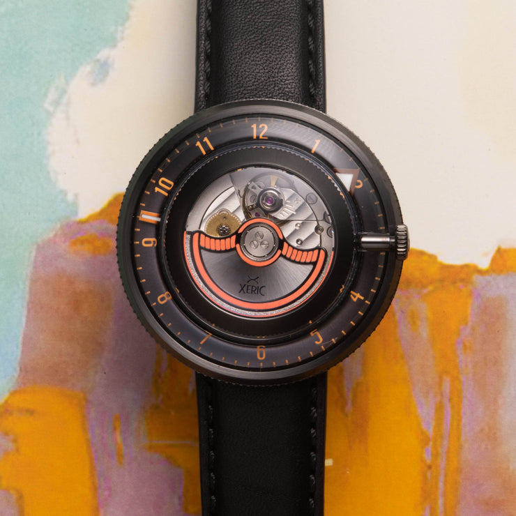 Xeric Invertor Automatic Gunmetal Orange Limited Edition - Watches.com - IVR - 2239 - 03L