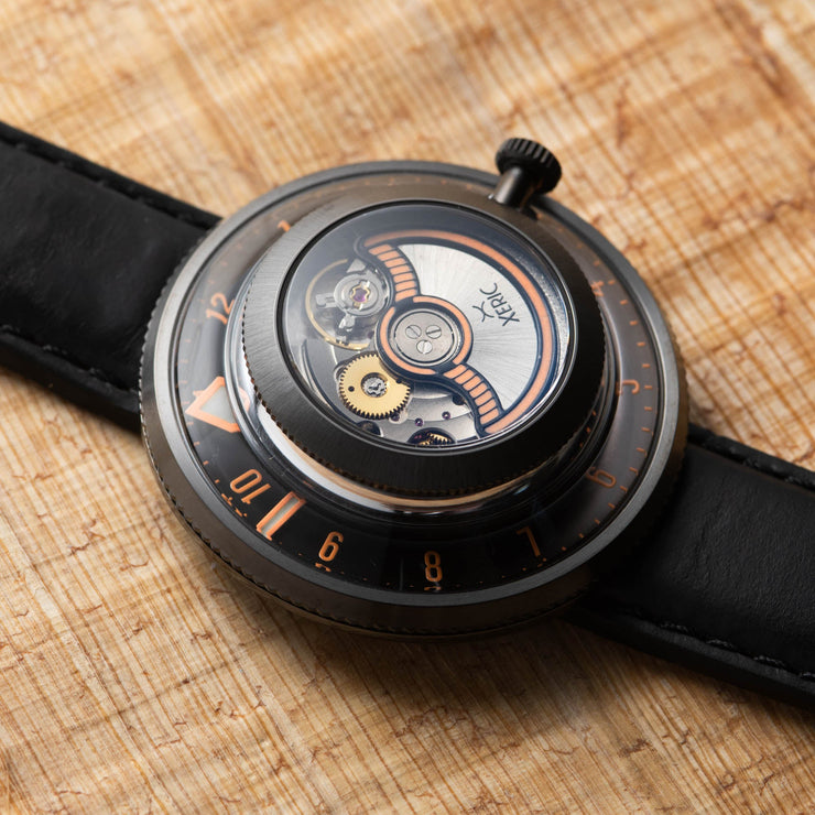 Xeric Invertor Automatic Gunmetal Orange Limited Edition - Watches.com - IVR - 2239 - 03L