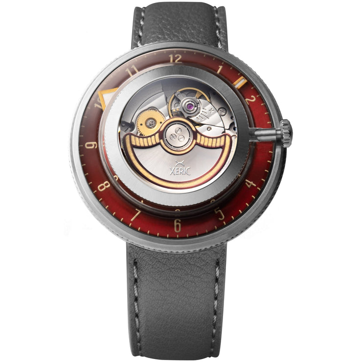 Xeric Invertor Automatic Oxblood Gray Limited Edition - Watches.com - IVR - 1188 - 11L