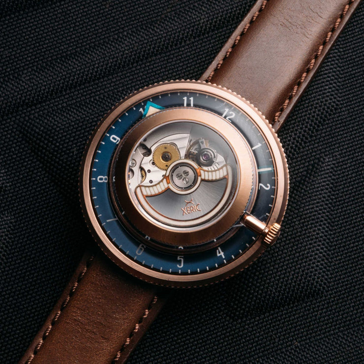 Xeric Invertor Automatic Rose Gold Indigo Limited Edition - Watches.com - IVR - 4472 - 13L