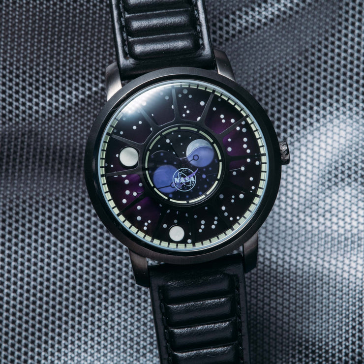 Xeric NASA Apollo 15 American Moonphase Deep Space Purple - Watches.com - APM - 3393 - 03L