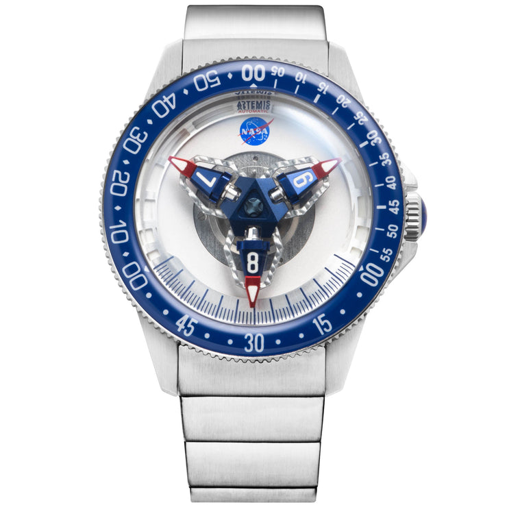 Xeric NASA Artemis Tumbler Automatic Insignia Limited Edition - Watches.com - ATA - 1117 - 01B