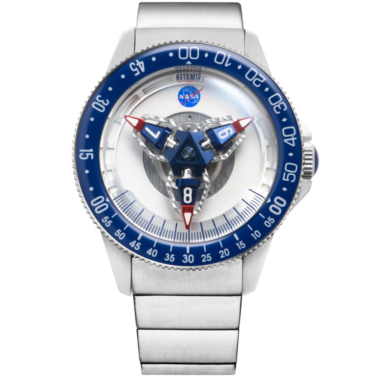 Xeric NASA Artemis Tumbler Automatic Insignia Limited Edition - Watches.com - ATA - 1117 - 01B