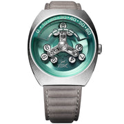 Xeric Scrambler Automatic Wandering Hour Aqua Gray - Watches.com - SCR - 1179 - 10L