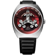 Xeric Scrambler Automatic Wandering Hour Black Oxblood - Watches.com - SCR - 1188 - 03L