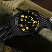 Xeric Scrambler Automatic Wandering Hour Black Yellow - Watches.com - SCR - 333Y - 03L