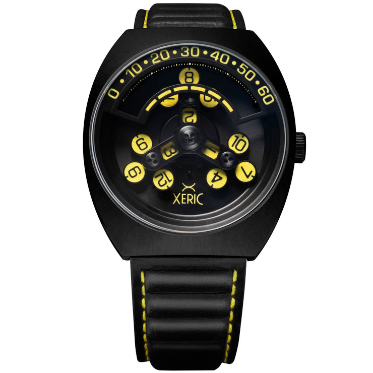 Xeric Scrambler Automatic Wandering Hour Black Yellow - Watches.com - SCR - 333Y - 03L