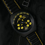 Xeric Scrambler Automatic Wandering Hour Black Yellow - Watches.com - SCR - 333Y - 03L