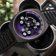 Xeric Scrambler Automatic Wandering Hour Gunmetal Purple - Watches.com - SCR - 2293 - 03L