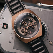 Xeric Scrambler Automatic Wandering Hour Rose Gold Gunmetal - Watches.com - SCR - 4422 - 03L