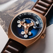 Xeric Scrambler Automatic Wandering Hour Rose Gold Ocean - Watches.com - SCR - 4477 - 13L