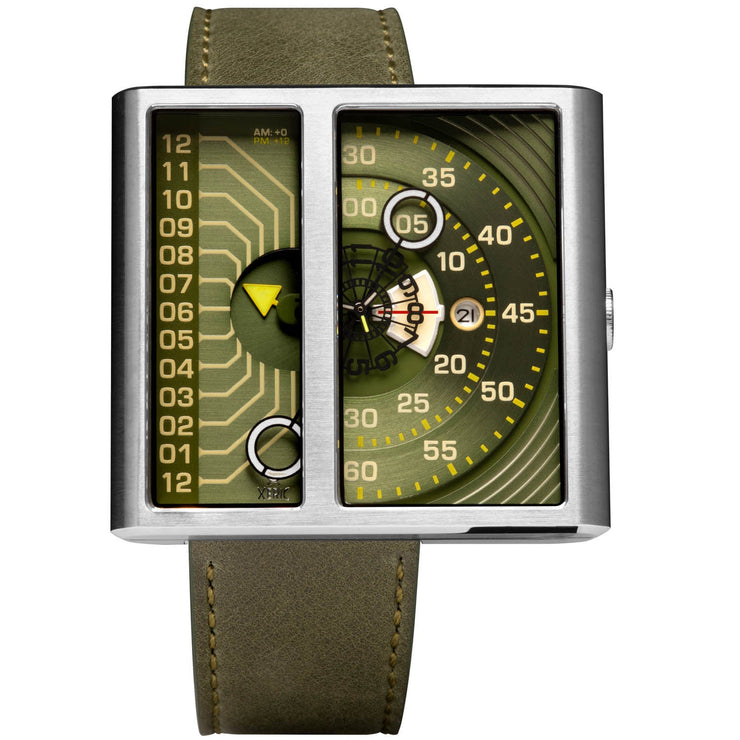 Xeric Soloscope II Automatic Army Steel Limited Edition - Watches.com - SA2 - 1199 - 14L