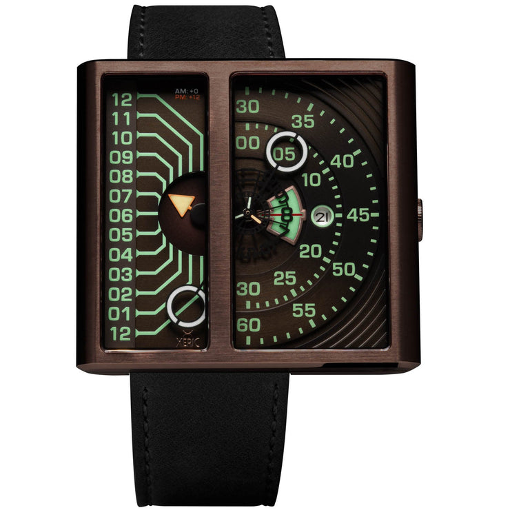 Xeric Soloscope II Automatic Dark Copper Black Limited Edition - Watches.com - SA2 - 6633 - 03L