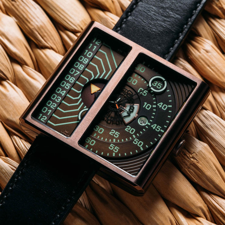 Xeric Soloscope II Automatic Dark Copper Black Limited Edition - Watches.com - SA2 - 6633 - 03L