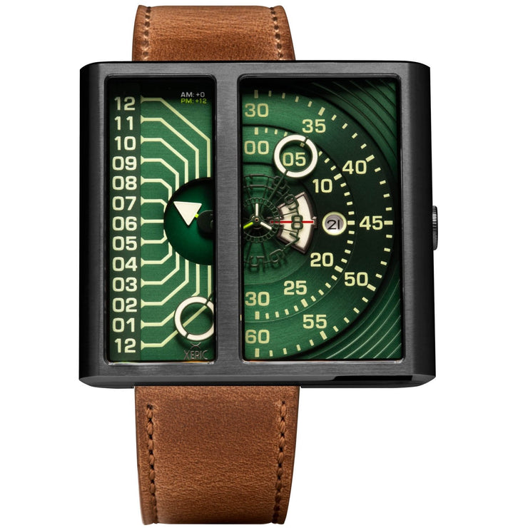 Xeric Soloscope II Automatic Gunmetal Green Limited Edition - Watches.com - SA2 - 2299 - 06L