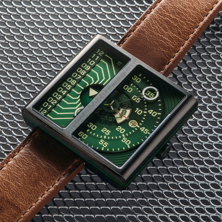 Xeric Soloscope II Automatic Gunmetal Green Limited Edition - Watches.com - SA2 - 2299 - 06L