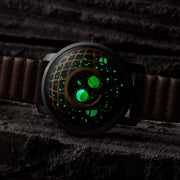 Xeric Trappist - 1 American Moonphase Brass Green - Watches.com - TMP - 3017