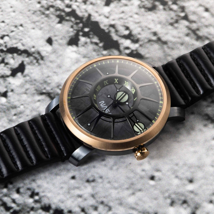 Xeric Trappist-1 Automatic NASA Edition Meteorite Lunar Module angled shot picture