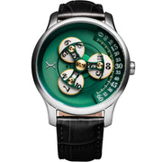 Xeric Triptych Automatic Wandering Hour Emerald - Watches.com - TWH - 1190 - 03L