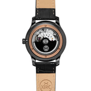 Xeric Triptych Automatic Wandering Hour Gunmetal Rose Gold - Watches.com - TWH - 2422 - 03L