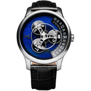 Xeric Triptych Automatic Wandering Hour Stone Edition Labradorite - Watches.com - TWH - 1BL3 - 03L