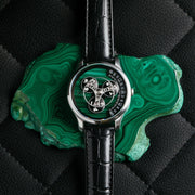 Xeric Triptych Automatic Wandering Hour Stone Edition Malachite - Watches.com - TWH - 11M3 - 03L