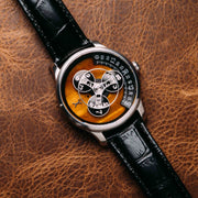 Xeric Triptych Automatic Wandering Hour Stone Edition Tigerseye - Watches.com - TWH - 1TE3 - 03L