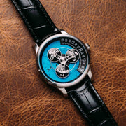 Xeric Triptych Automatic Wandering Hour Stone Edition Turquoise - Watches.com - TWH - 11T3 - 03L