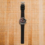 Xeric Vendetta II Automatic Wandering Hour Black Gray Red - Watches.com - V2A - 1128 - 03R