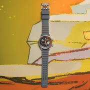 Xeric Vendetta II Automatic Wandering Hour Gray Orange - Watches.com - V2A - 1122 - 11R