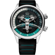 Xeric Vendetta II Automatic Wandering Hour Ocean Black - Watches.com - V2A - 1191 - 03R