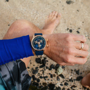 Xeric Vendetta II Automatic Wandering Hour Rose Gold Indigo - Watches.com - V2A - 4479 - 44R