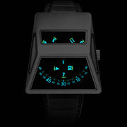 Xeric Vendetta X Wandering Hour Automatic Black Oxblood - Watches.com - XVX - 1188 - 03L