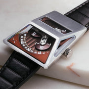 Xeric Vendetta X Wandering Hour Automatic Black Oxblood - Watches.com - XVX - 1188 - 03L