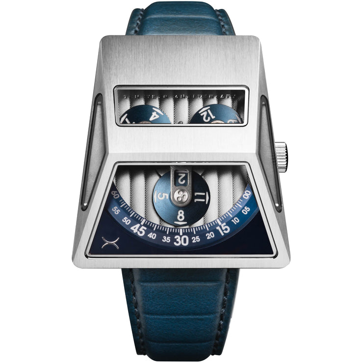 Xeric Vendetta X Wandering Hour Automatic Blue Steel - Watches.com - XVX - 1172 - 07L