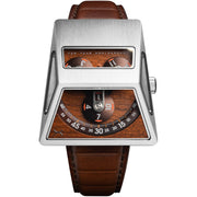 Xeric Vendetta X Wandering Hour Automatic Brown Rosewood - Watches.com - XVX - 1166 - 13L